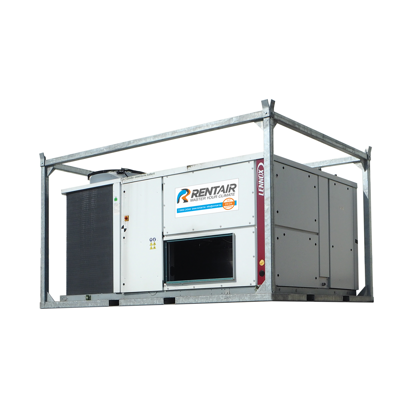 Rooftop airco 100 kW met warmtepomp