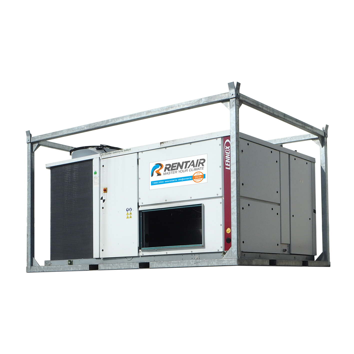 Rooftop airco 150 kW met warmtepomp