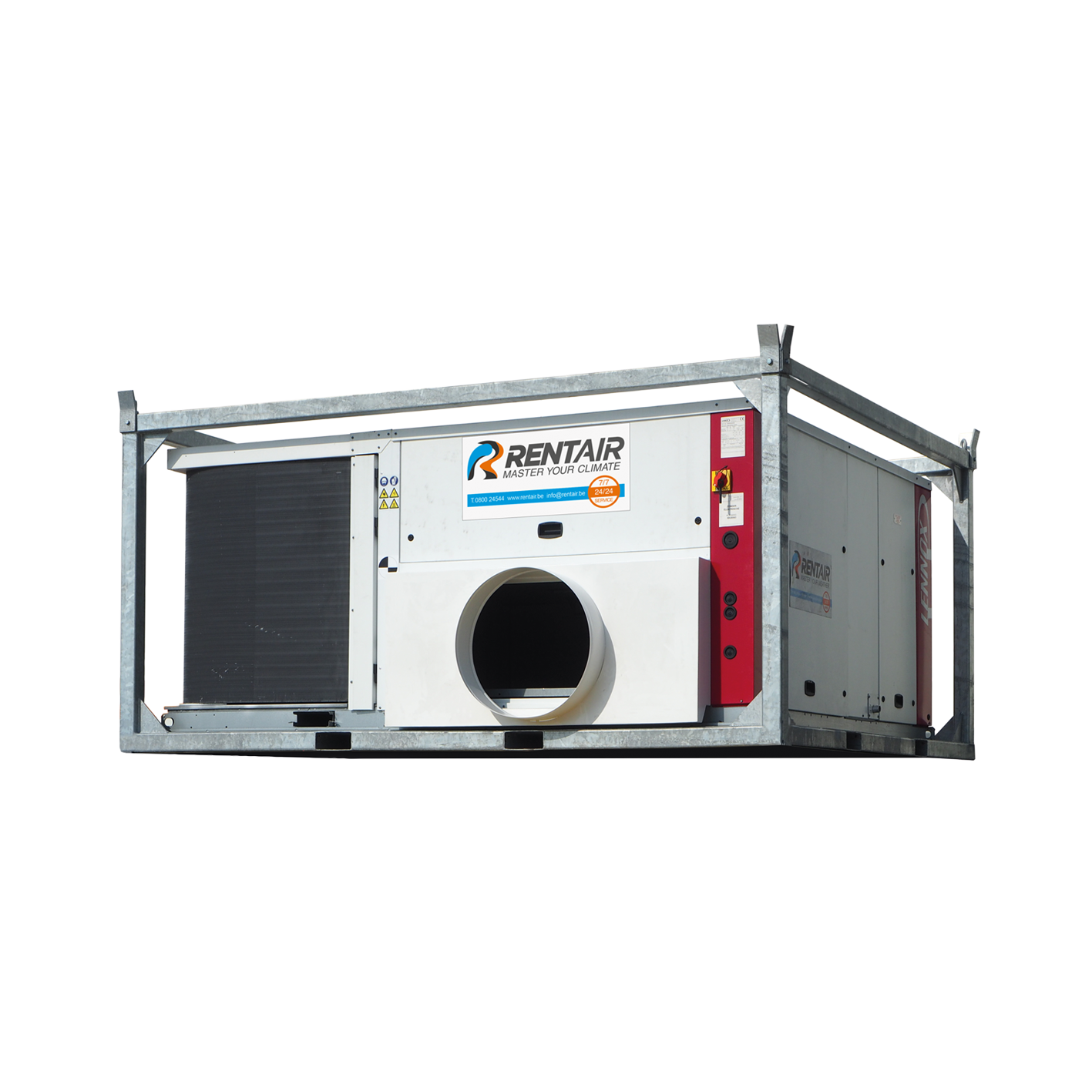 Rooftop airco 50 kW met warmtepomp