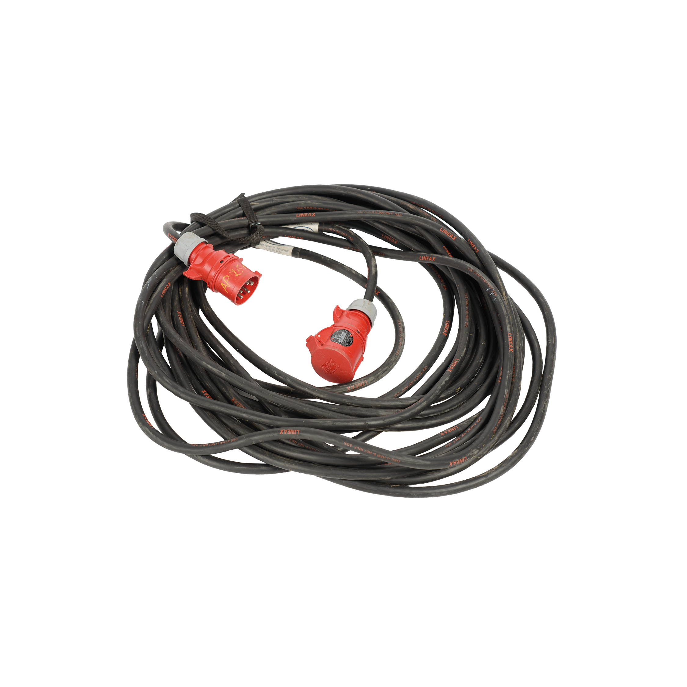 Verlengkabels 10/25/30/50 meter 16/32/63/125 Ampère 400V 5-polig en 230V 16A