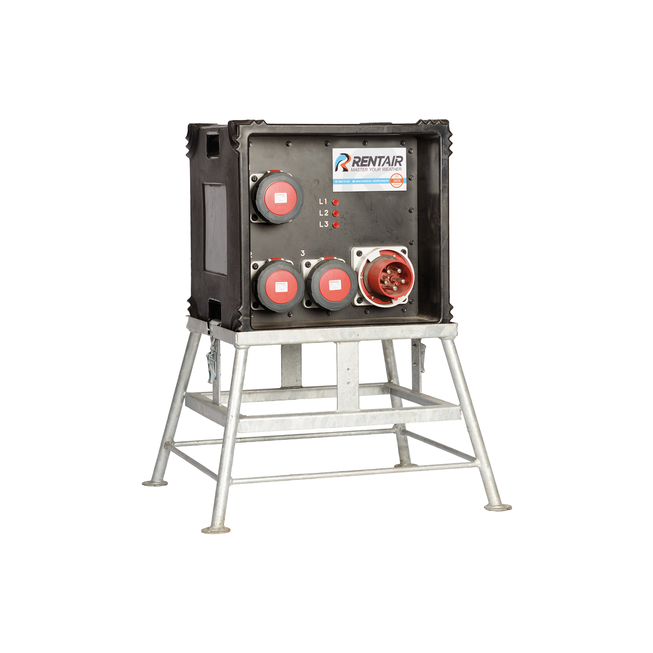 Elektrische verdeelkast 1x125A in- 3x63A uit