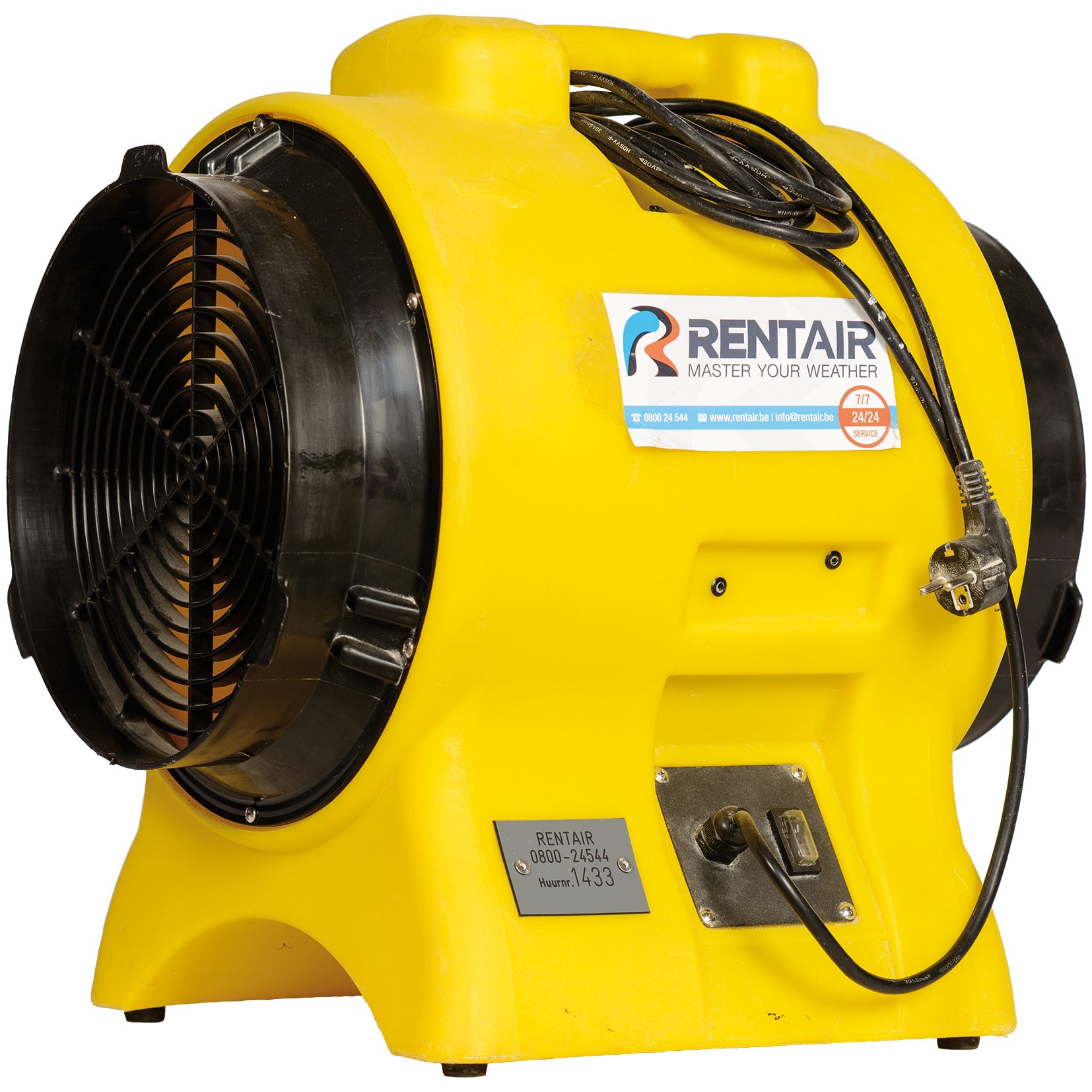 Axiaal ventilator 2.500 m3/u, 275 Pa